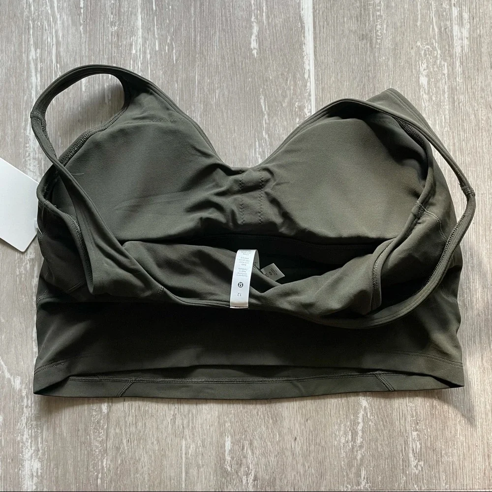 Sold Lululemon Align Cropped Tank Top - Dark Olive - Picture 5 of 5